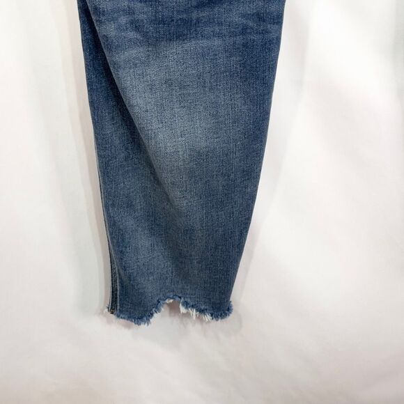 Lane Bryant Plus Size 20 Jeans‎ Ripped Distressed Raw Hem Skinny Stretch 475 - Picture 10 of 13